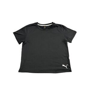 Puma T-Shirt Womens Small Black Excellent Short Sleeve Performance Active Top
